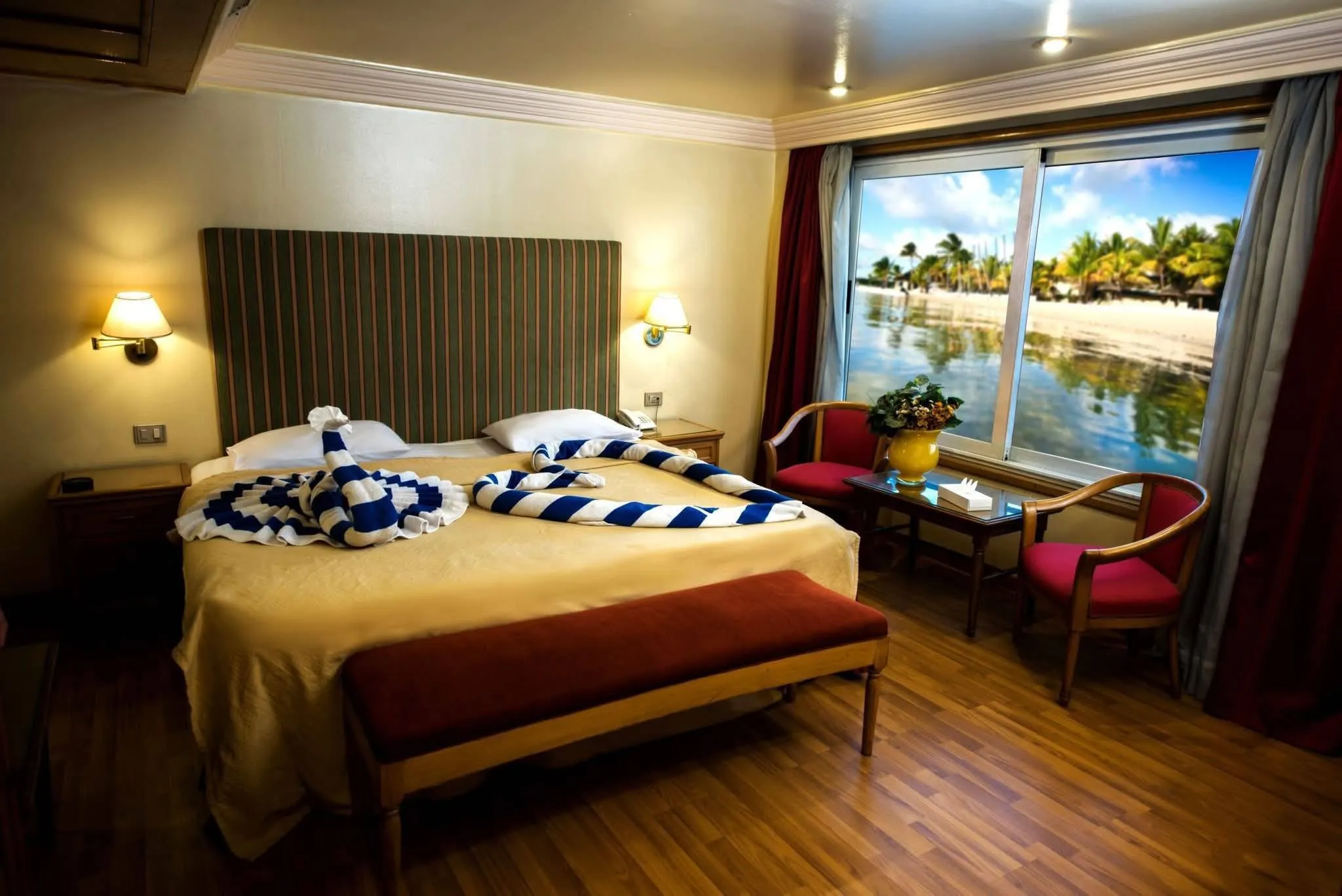 Cabin aboard the Hapi V Nile Cruise Nile cruise